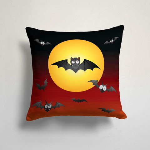 Halloween Pillowcase|Haunted House Cushion Cover|Carved Pumpkin Pillow Sham|Spider Web and Bat Home Decor|Happy Halloween Boo Throw Pillow