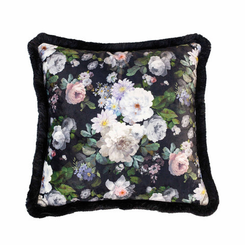 Floral Pillow Cover|Frilly Flower Themed Cushion Case|Farmhouse Style Pillowcase|Summer Trend Throw Pillow Cover|Housewarming Floral Decor