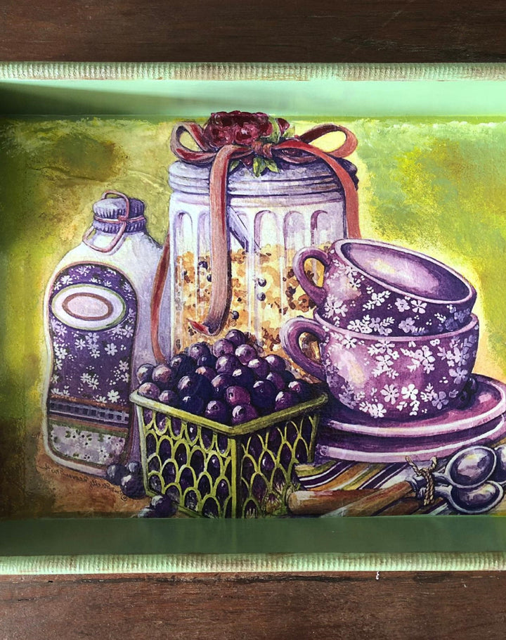 Hand Painted Wooden Tray|Serving Tray|Wooden Decor|Custom Table Decor|Acrylic Paint|Home Decor|Gift for Women|Wooden Art|Housewarming Gift