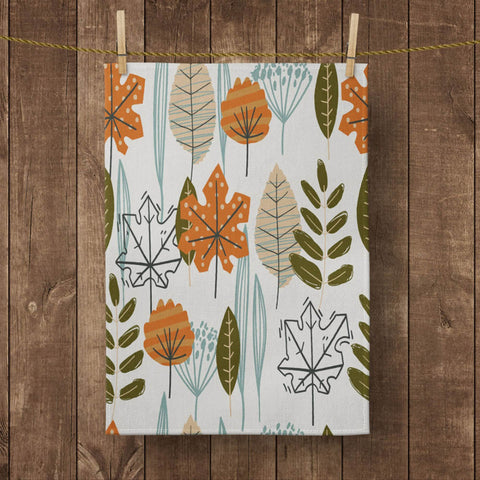 Fall Trend Kitchen Towel|Autumn Leaves Dish Towel|Colorful Leaf Hand Towel|Farmhouse Towel|Fall Leaves Tea Towel|Autumn Trend Hand Towel
