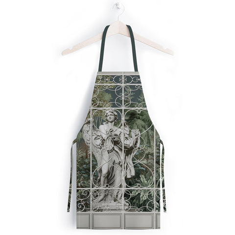 Statue Kitchen Apron|Giraffe Print Cooking Apron with Adjustable Neck and Waist Strap|Baroque Style Cute Kitchen Gift For Him or Her