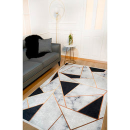 Marble Pattern Rug|Machine-Washable Rug|Abstract Non-Slip Carpet|Marble Washable Carpet|Decorative Area Rug|Multi-Purpose Anti-Slip Rug