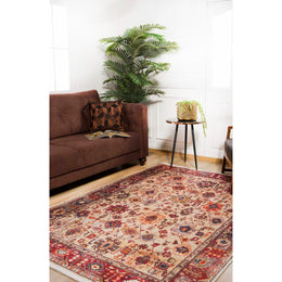 Turkish Kilim Rug|Machine-Washable Non-Slip Rug|Ethnic Worn Looking Design Washable Carpet|Traditional Style Multi-Purpose Anti-Slip Carpet