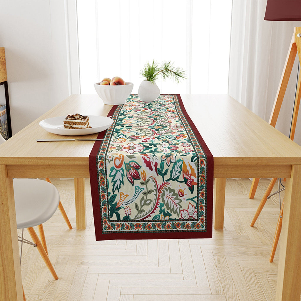 Dhgate Fancy Dining Room Chair Covers Luxury Floral Table Runner - Main Image