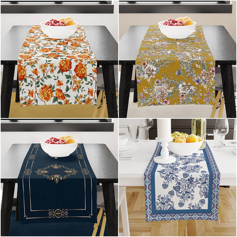 Luxury Floral Table Runner|High Quality Flower Tabletop|Housewarming Kitchen Decor|Farmhouse Style Floral Tablecloth|Summer Trend Home Decor
