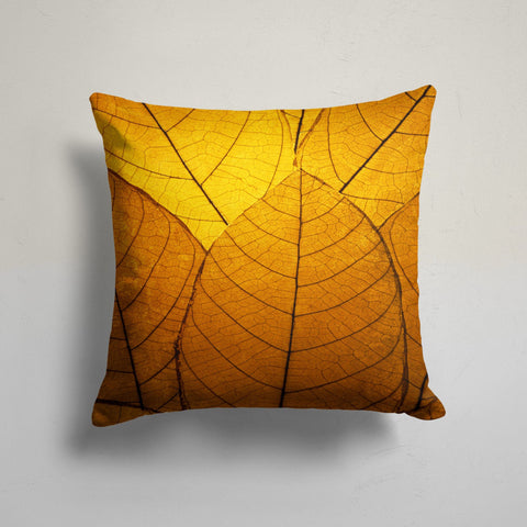 Fall Trend Pillow Cover|Pumpkin and Leaf Print Throw Pillowtop|Autumn Cushion Case|Housewarming Fall Home Decor|Farmhouse Style Cushion Case