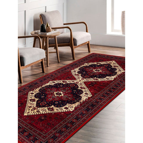 Ethnic Design Geometric Washable Carpet