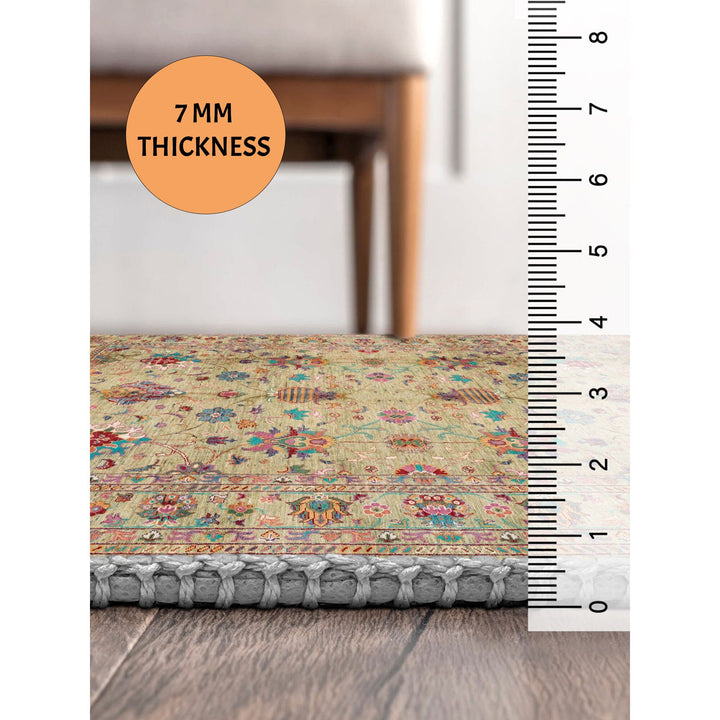 Vintage Looking Beige Kilim Carpet