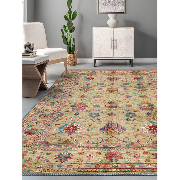 Vintage Looking Beige Kilim Carpet