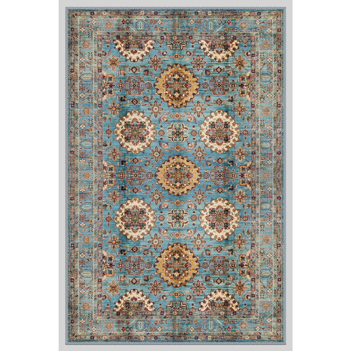 Rustic Worn Looking Boho Kilim Carpet