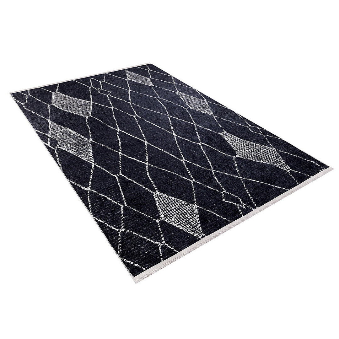 Soft Diamond Pattern Rug Abstract Diamond Pattern Machine-Washable Rug – Akasia