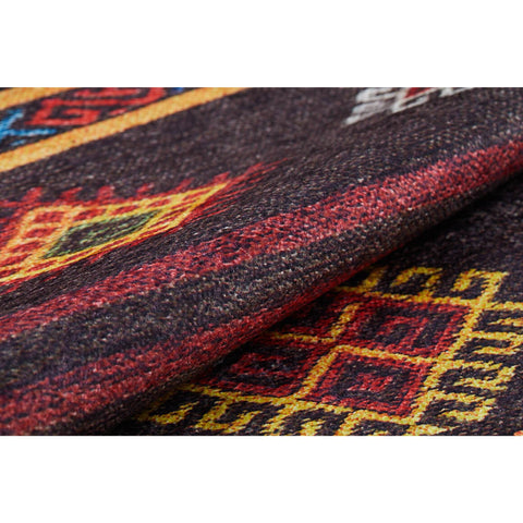 Rug Design Carpet|Machine-Washable Non-Slip Rug|Ethnic Kilim Pattern Farmhouse Washable Carpet|Traditional Multi-Purpose Anti-Slip Carpet