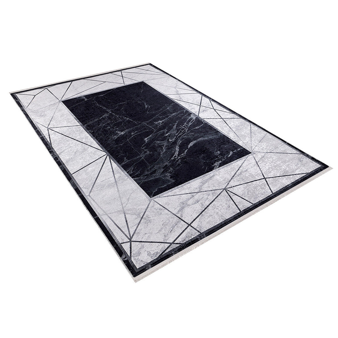Marble Pattern Rug|Machine-Washable Rug|Abstract Non-Slip Carpet|Marble Washable Carpet|Decorative Area Rug|Multi-Purpose Anti-Slip Rug