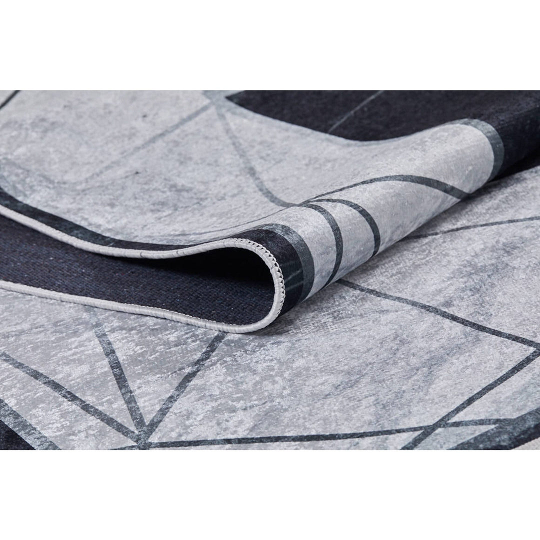 Marble Pattern Rug|Machine-Washable Rug|Abstract Non-Slip Carpet|Marble Washable Carpet|Decorative Area Rug|Multi-Purpose Anti-Slip Rug