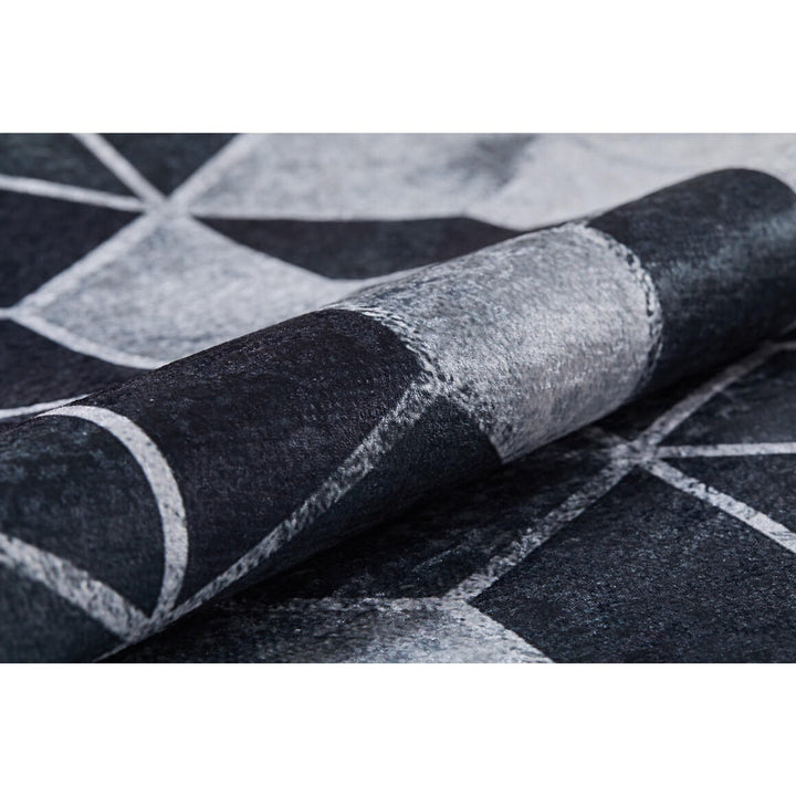 Abstract Design Rug|Machine-Washable Non-Slip Rug|Geometric 3D Cube Print Washable Carpet|Decorative Area Rug|Multi-Purpose Anti-Slip Carpet