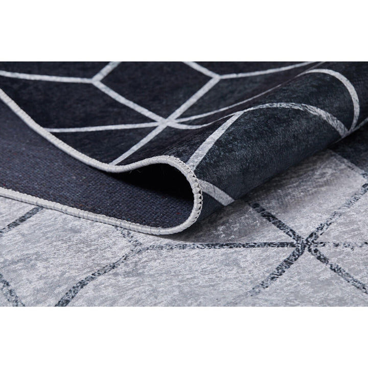 Abstract Design Rug|Machine-Washable Non-Slip Rug|Geometric 3D Cube Print Washable Carpet|Decorative Area Rug|Multi-Purpose Anti-Slip Carpet