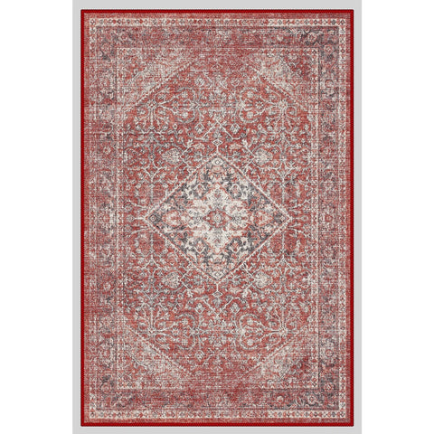 Ethnic Anatolian Style Multi-Purpose Anti-Slip Carpet