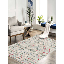 Ethnic Geometric Nordic Print Carpet