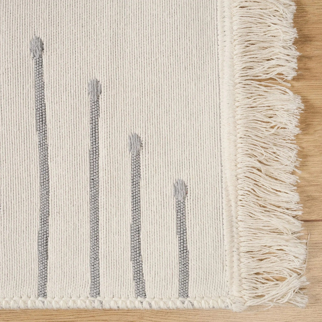 Geometric Kilim Rug|Machine-Washable Double Sided Soft Rug|Striped Diamond Kilim Carpet|Ethnic Design Multi-Purpose Reversible Floor Carpet