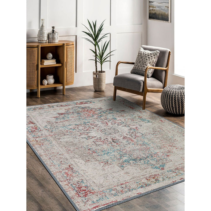 Vintage Looking Ethnic Turkish Kilim Design Carpet