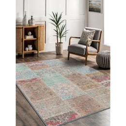 Vintage Looking Patchwork Style Kilim Carpet