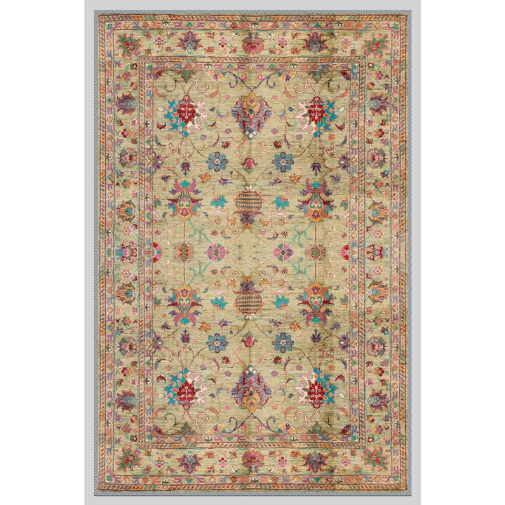Vintage Looking Beige Kilim Carpet