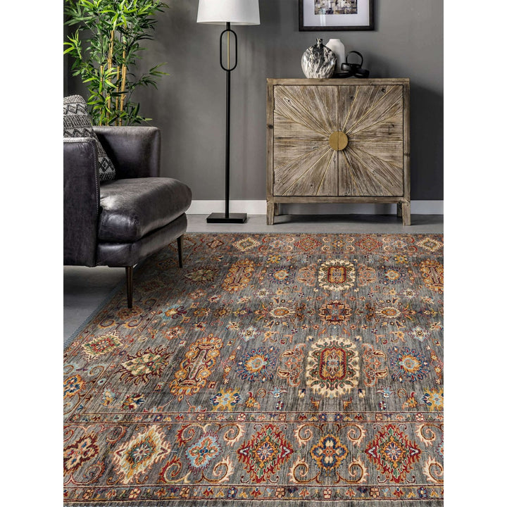 Vintage and Worn Looking Turkish Kilim Carpet