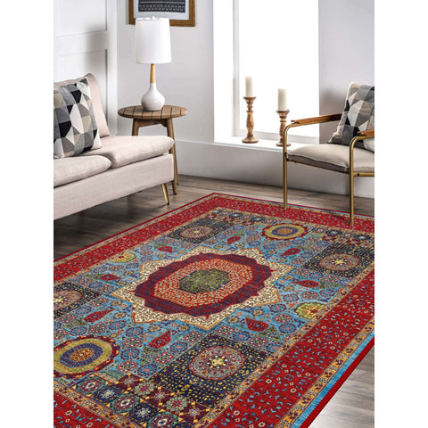 Ethnic Geometric Turkish Kilim Carpet