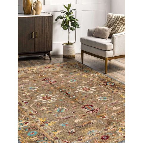 Ethnic Abstract Design Turkish Kilim Carpet
