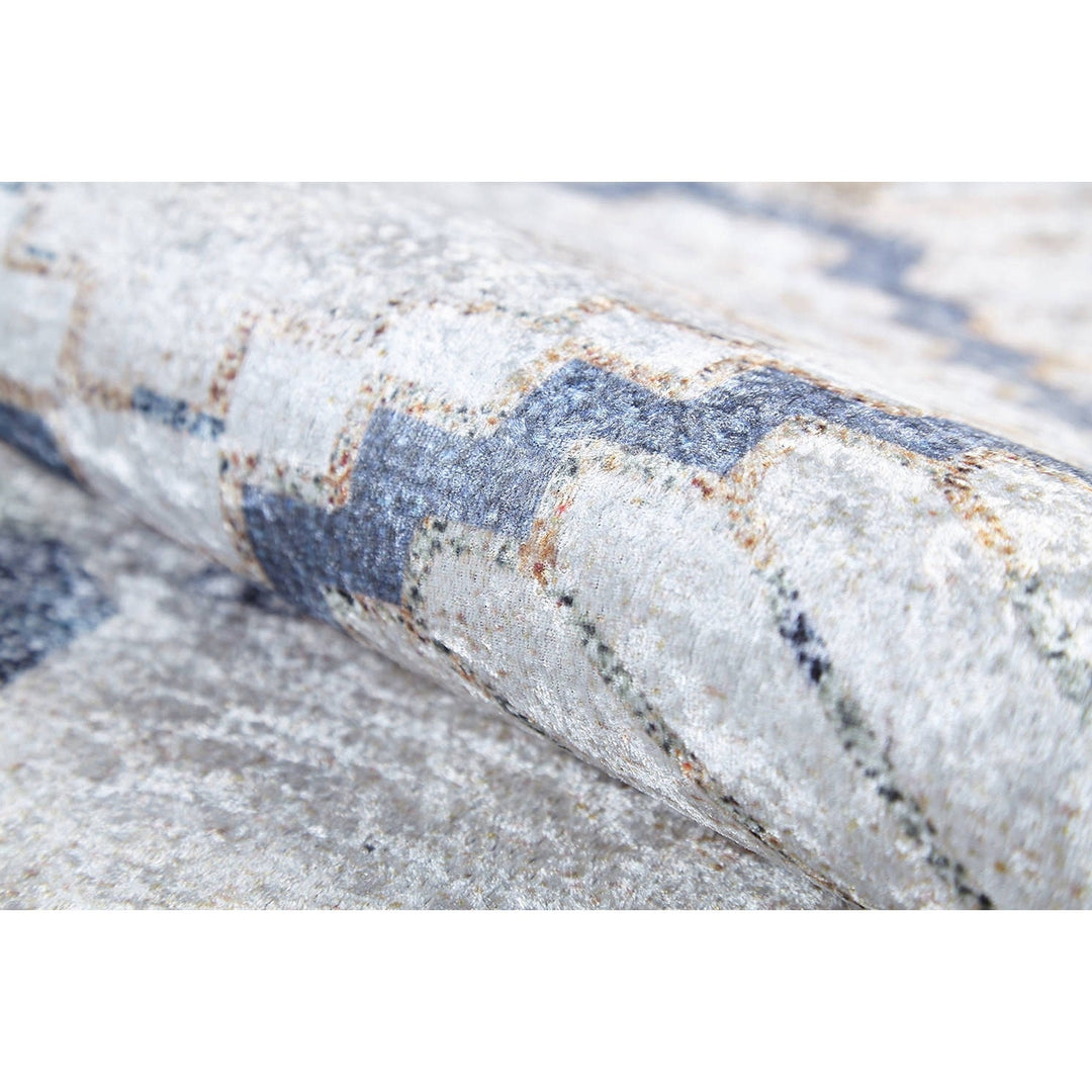 Bohemian Style Rug|Machine-Washable Non-Slip Rug|Boho Washable Carpet|Housewarming Ethnic Design Area Rug|Multi-Purpose Anti-Slip Carpet