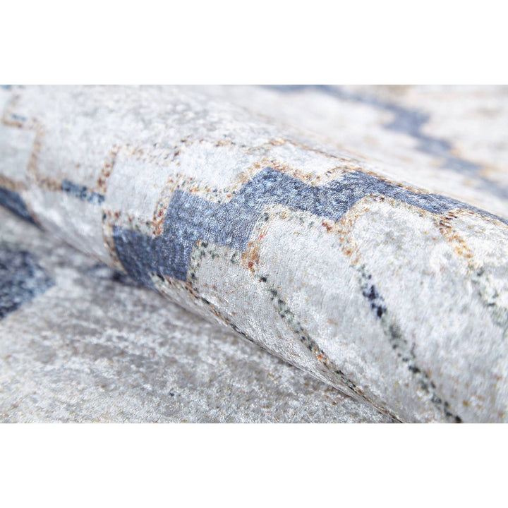 Bohemian Style Rug|Machine-Washable Non-Slip Rug|Boho Washable Carpet|Housewarming Ethnic Design Area Rug|Multi-Purpose Anti-Slip Carpet