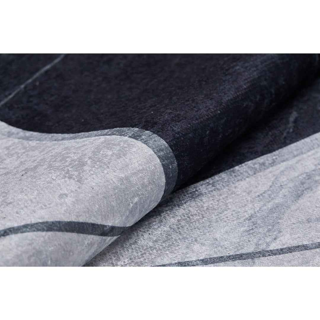 Marble Pattern Rug|Machine-Washable Rug|Abstract Non-Slip Carpet|Marble Washable Carpet|Decorative Area Rug|Multi-Purpose Anti-Slip Rug