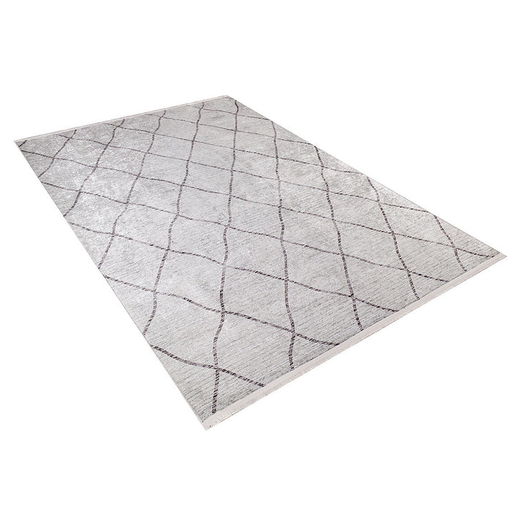 Diamond Pattern Rug|Machine-Washable Non-Slip Rug|Abstract Geometric Washable Carpet|Decorative Area Rug|Multi-Purpose Anti-Slip Carpet