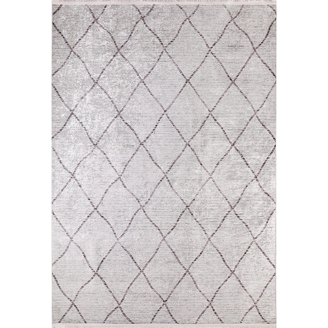 Diamond Pattern Rug|Machine-Washable Non-Slip Rug|Abstract Geometric Washable Carpet|Decorative Area Rug|Multi-Purpose Anti-Slip Carpet