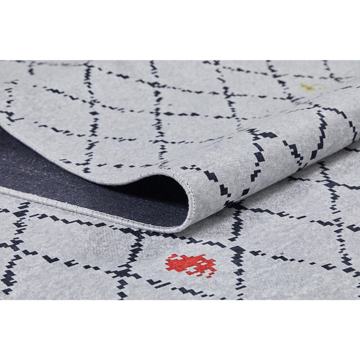 Diamond Pattern Rug|Machine-Washable Rug|Modern Style Non-Slip Carpet|Ethnic Washable Carpet|Geometric Area Rug|Multi-Purpose Anti-Slip Rug