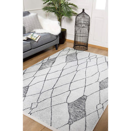 Bohemian Style Rug|Machine-Washable Non-Slip Rug|Boho Washable Carpet|Housewarming Abstract Design Area Rug|Multi-Purpose Anti-Slip Carpet