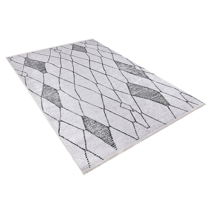 Bohemian Style Rug|Machine-Washable Non-Slip Rug|Boho Washable Carpet|Housewarming Abstract Design Area Rug|Multi-Purpose Anti-Slip Carpet
