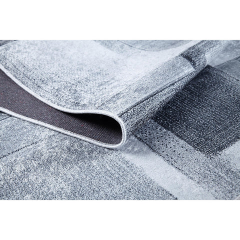 Gray Beige Area Rug|Machine-Washable Non-Slip Rug|Boho Washable Carpet|Housewarming Abstract Shapes Area Rug|Multi-Purpose Anti-Slip Carpet