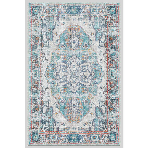 Vintage Looking Rug|Anatolian Style Multi-Purpose Anti-Slip Carpet|Machine-Washable Non-Slip Rug|Ethnic Worn Style Turkish Kilim Carpet