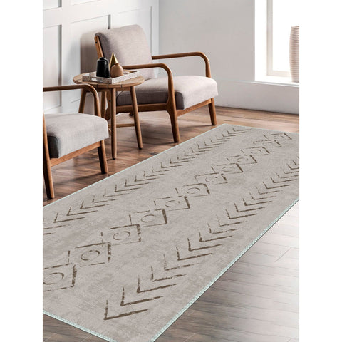 Bohemian Design Rug|Machine-Washable Rug|Ethnic Pattern Carpet|Farmhouse Nordic Geometric Area Rug|Multi-Purpose Non-Slip Living Room Rug