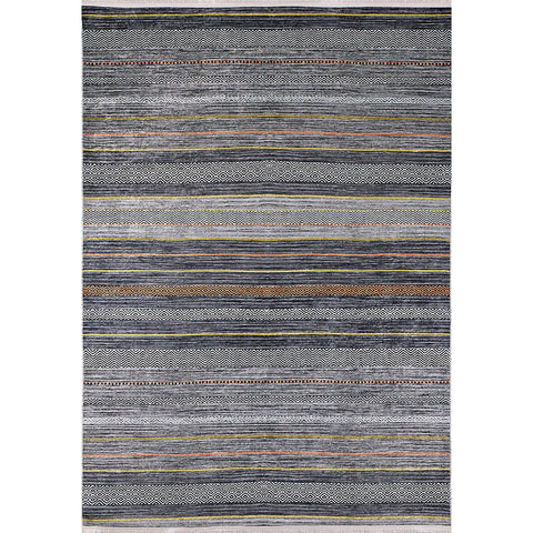 IKAT Detailed Rug|Abstract Design Rug|Modern Style Non-Slip Carpet|Farmhouse Washable Carpet|Decorative Area Rug|Multi-Purpose Anti-Slip Rug