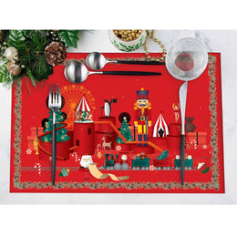 Christmas Bell Table Mat set of 4, Noel Placemat, Christmas