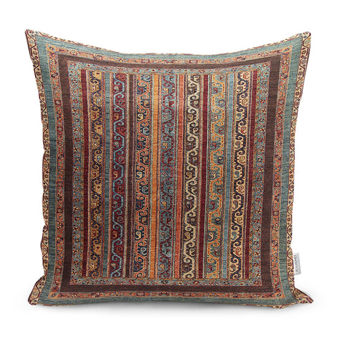Kilim Pattern Pillow Cover|Rug Design Cushion Case|Rustic Anatolian Pillow Case|Ethnic Home Decor|Farmhouse Geometric Outdoor Pillowtop
