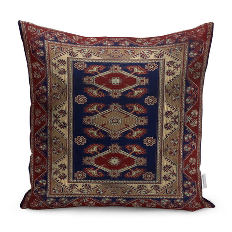Kilim Pattern Pillow Cover|Authentic Style Geometric Outdoor Pillowtop|Rug Design Cushion Case|Turkish Kilim Pillow Case|Ethnic Home Decor