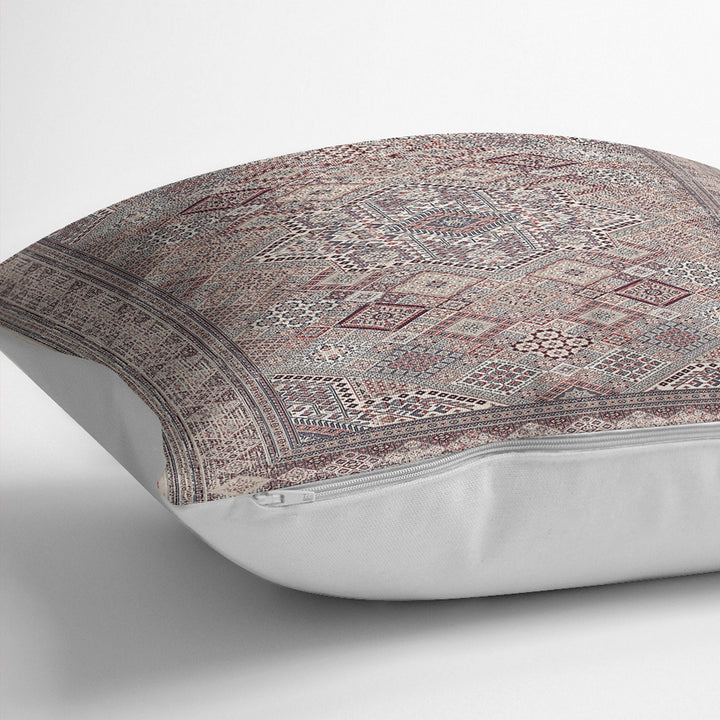 Kilim Pattern Pillow Cover|Rug Design Cushion Case|Traditional Pillow Case|Ethnic Home Decor|Farmhouse Style Geometric Outdoor Pillowtop