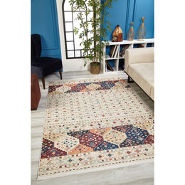 Ethnic Design Rug|Machine-Washable Non-Slip Rug|Boho Kilim Carpet|Decorative Anatolian Area Rug|Multi-Purpose Anti-Slip Carpet|Geometric Rug