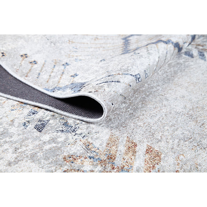 Bohemian Style Rug|Machine-Washable Non-Slip Rug|Boho Washable Carpet|Housewarming Ethnic Design Area Rug|Multi-Purpose Anti-Slip Carpet