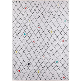 Diamond Pattern Rug|Machine-Washable Rug|Modern Style Non-Slip Carpet|Ethnic Washable Carpet|Geometric Area Rug|Multi-Purpose Anti-Slip Rug