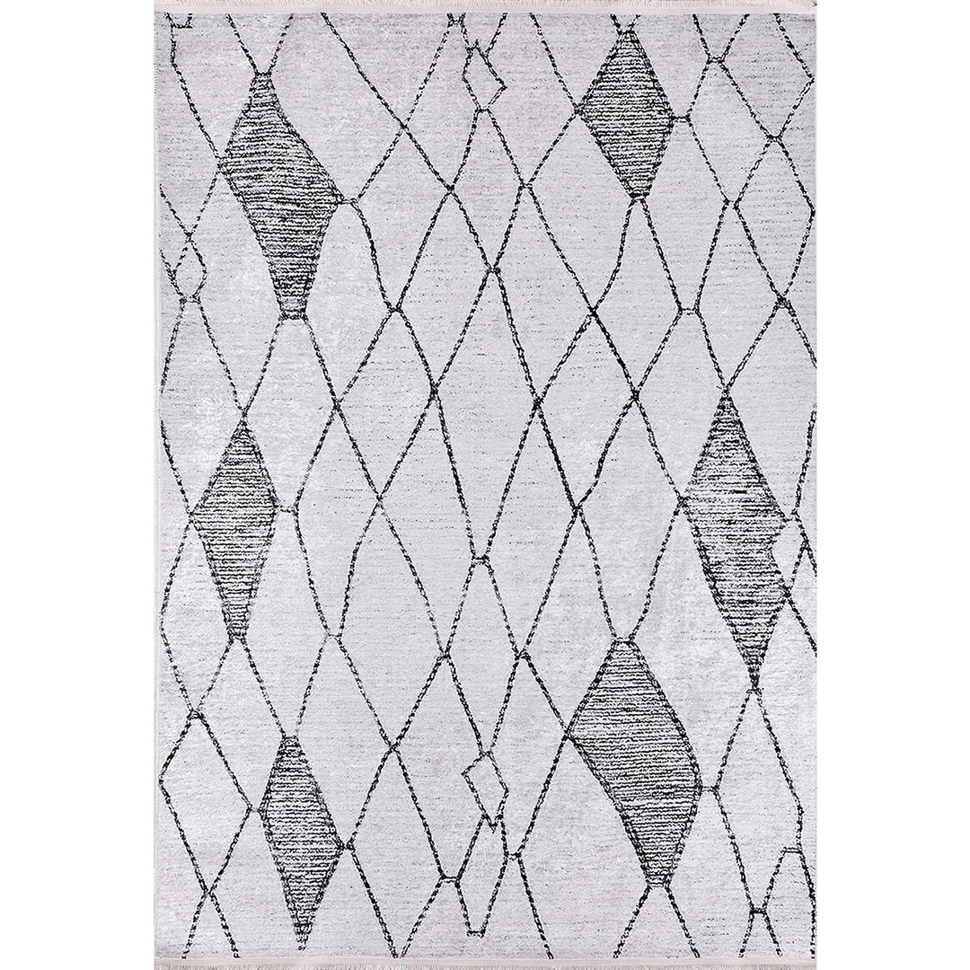 Bohemian Style Rug|Machine-Washable Non-Slip Rug|Boho Washable Carpet|Housewarming Abstract Design Area Rug|Multi-Purpose Anti-Slip Carpet