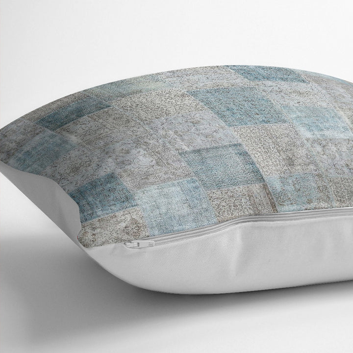 Ethnic Pillowcase|Patchwork Style Cushion Case|Housewarming Abstract Pillow Case|Rustic Design Home Decor|Farmhouse Outdoor Throw Pillowtop